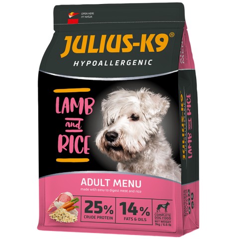 JULIUS К-9 HighPremium 12 кг., ADULТ Гіпоалергенний Ягня та Рис для собак